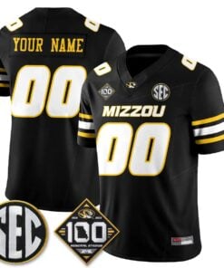 Missouri Tigers 100th Anniversary of Memorial Stadium Vapor Custom Jersey - Stitched