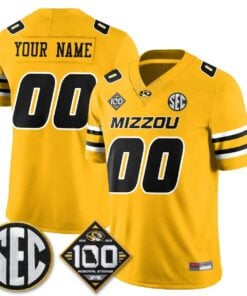 Missouri Tigers 100th Anniversary of Memorial Stadium Vapor Custom Jersey - Stitched