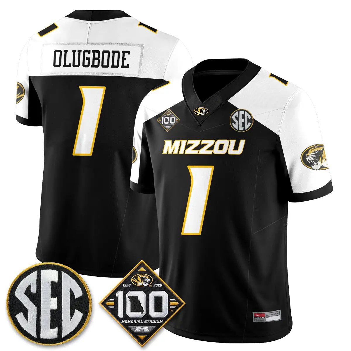 MIZZ 100th Anniversary of Memorial Stadium Edition - Stitched (2) by Missouri Tigers