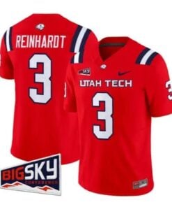 Abraham Reinhardt Jersey #3 Utah Tech Trailblazers 2026 Stitched by My Store NCAA Football Jerseys