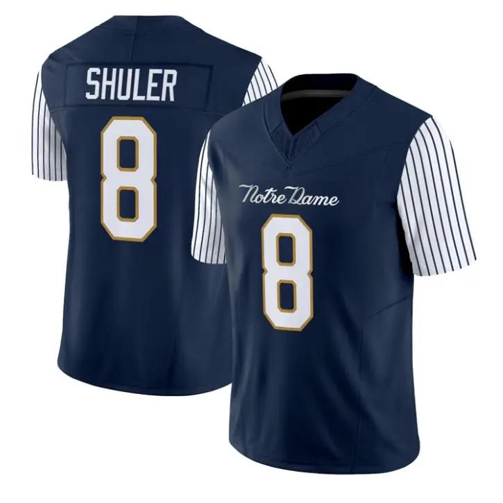 Adon Shuler Jersey #8 Notre Dame Fighting Irish 2018 Shamrock Series Stitched by My Store NCAA Football Jerseys