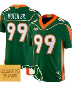 Ahmad Moten Jersey #99 Miami Hurricanes 2001 Throwback 2026 All Stitched by My Store NCAA Football Jerseys