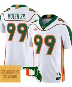 Ahmad Moten Jersey #99 Miami Hurricanes 2001 Throwback 2026 All Stitched by My Store NCAA Football Jerseys