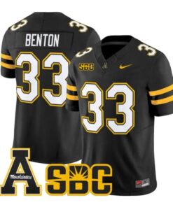 Aiden Benton Jersey #33 App State Mountaineers 2026 Vapor Stitched by My Store NCAA Football Jerseys