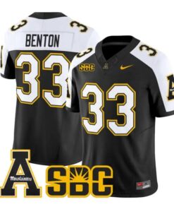 Aiden Benton Jersey #33 App State Mountaineers 2026 Vapor Stitched by My Store NCAA Football Jerseys
