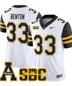 Aiden Benton Jersey #33 App State Mountaineers 2026 Vapor Stitched by My Store NCAA Football Jerseys