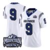 Air Force Falcons #9 Jersey Football Vapor Limited All Stitched White