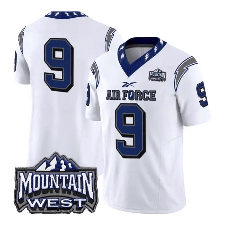 Air Force Falcons #9 Jersey Football Vapor Limited All Stitched White - Top Design Fan Air Force Falcons #9 Jersey Football Vapor Limited All Stitched White