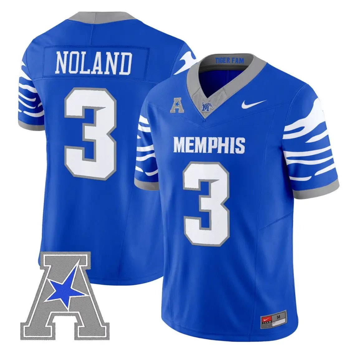 air-noland-jersey-3-memphis-tigers-2026-vapor-limited-all-stitched-02 - Top Design Fan Air Noland Jersey #3 Memphis Tigers 2026 Vapor Limited All Stitched