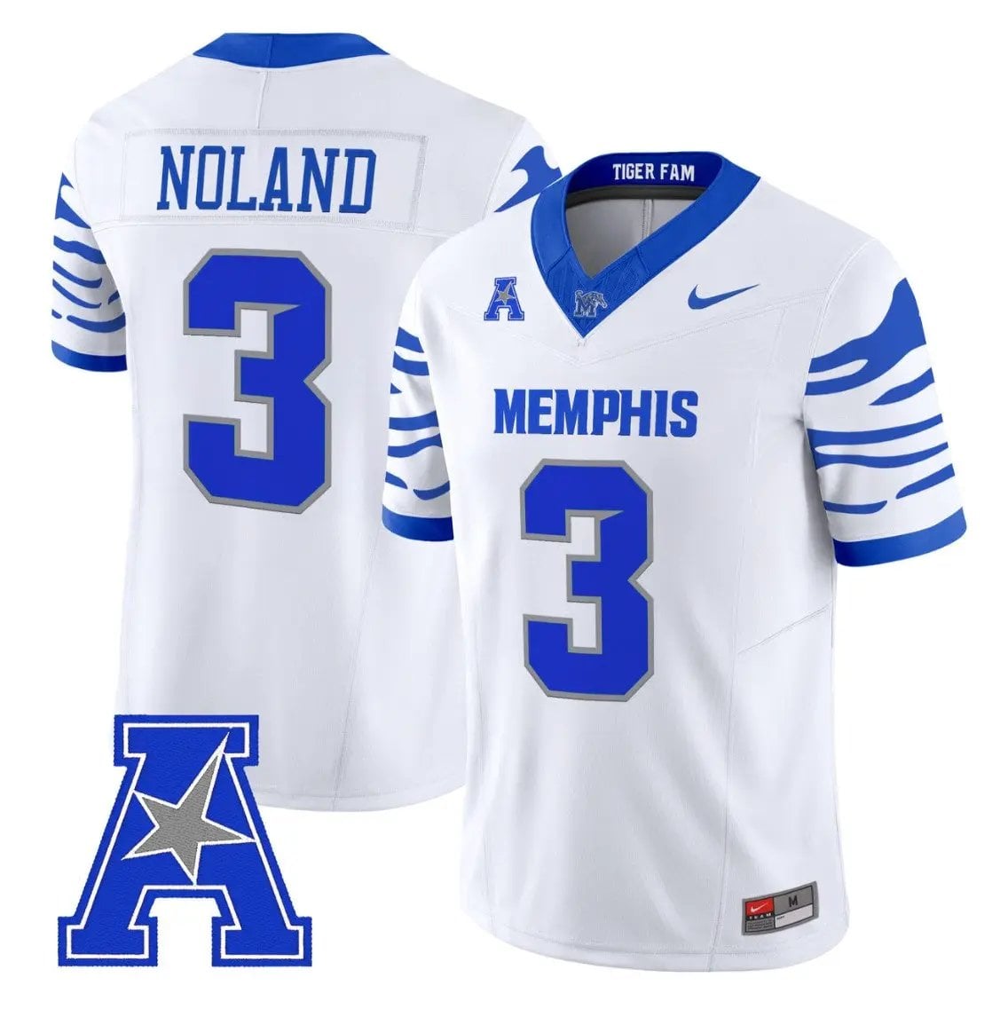 air-noland-jersey-3-memphis-tigers-2026-vapor-limited-all-stitched-03 - Top Design Fan Air Noland Jersey #3 Memphis Tigers 2026 Vapor Limited All Stitched
