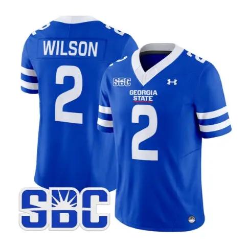 Albert Wilson Jersey #2 Georgia State Panthers 2026 All Stitched by My Store NCAA Football Jerseys
