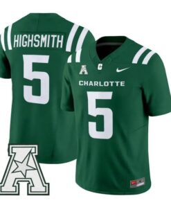 Alex Highsmith Jersey #5 Charlotte 49ers 2026 Vapor Limited Stitched by My Store NCAA Football Jerseys
