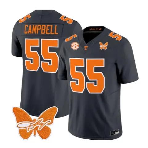 Amare Campbell Jersey #55 Tennessee Volunteers 2026 Stitched by My Store NCAA Football Jerseys