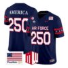 America Jersey #250 Air Force Falcons 2026 Freedom 250 Vapor Stitched - Top Design Fan America Jersey #250 Air Force Falcons 2026 Freedom 250 Vapor Stitched
