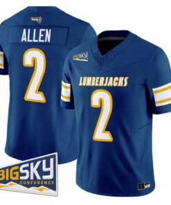 Ammon Allen Jersey #2 Northern Arizona Lumberjacks 2026 Vapor Stitched by My Store NCAA Football Jerseys
