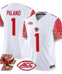 Anthony Palano Jersey #1 Boston College Eagles Red Bandanna Stitched by My Store NCAA Football Jerseys