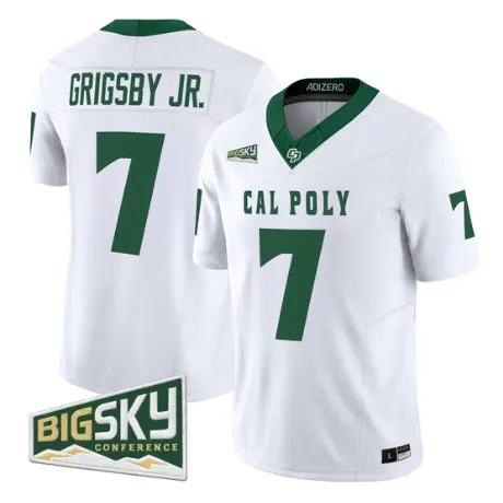 Anthony Grigsby Jr Jersey #7 Cal Poly Mustangs 2026 All Stitched by My Store NCAA Football Jerseys