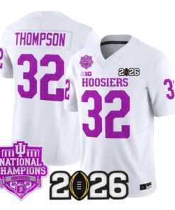 Anthony Thompson Jersey #32 Indiana Hoosiers 2026 Glitter Vapor Stitched by My Store NCAA Football Jerseys