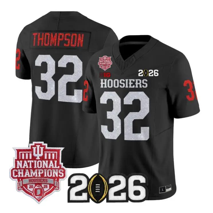 Anthony Thompson Jersey #32 Indiana Hoosiers 2026 Glitter Vapor Stitched by My Store NCAA Football Jerseys