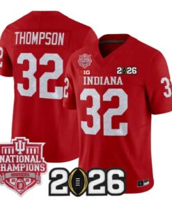Anthony Thompson Jersey #32 Indiana Hoosiers 2026 Glitter Vapor Stitched by My Store NCAA Football Jerseys