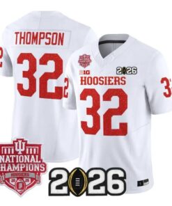 Anthony Thompson Jersey #32 Indiana Hoosiers 2026 Glitter Vapor Stitched by My Store NCAA Football Jerseys