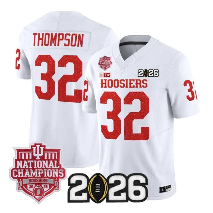 Anthony Thompson Jersey #32 Indiana Hoosiers 2026 Glitter Vapor Stitched by My Store NCAA Football Jerseys