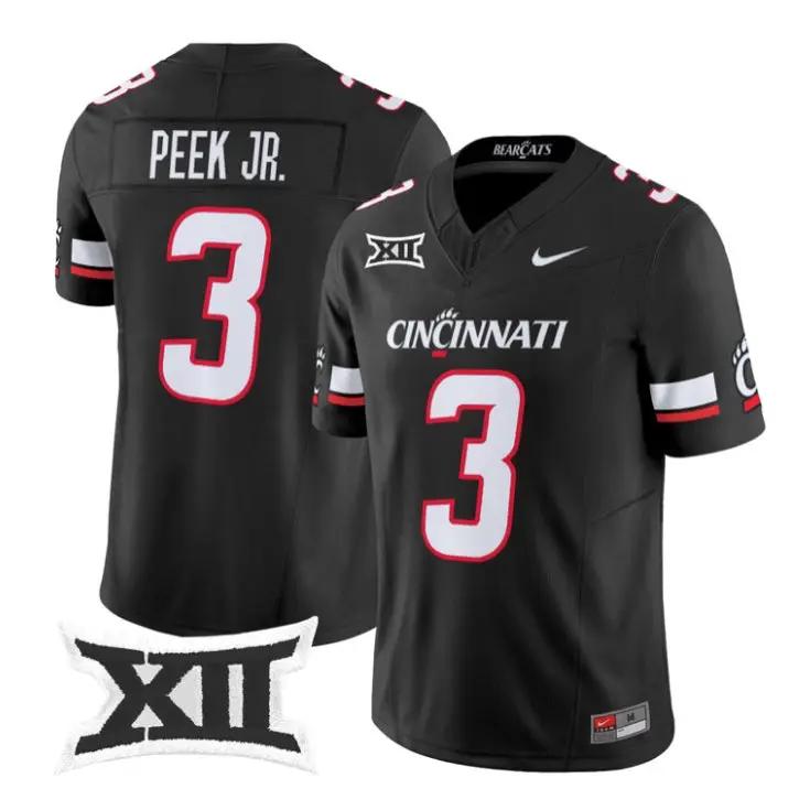 Antwan Peek Jr Jersey #3 Cincinnati Bearcats 2026 Vapor Limited Stitched - Top Design Fan Antwan Peek Jr Jersey #3 Cincinnati Bearcats 2026 Vapor Limited Stitched