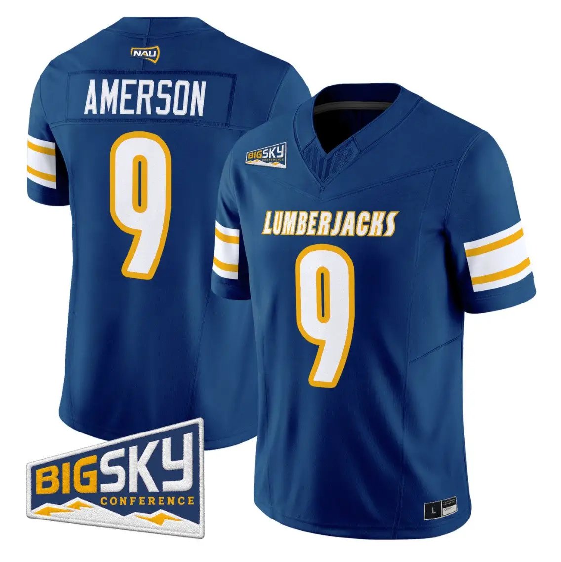 archie-amerson-jersey-9-northern-arizona-lumberjacks-2026-vapor-stitched-01 - Top Design Fan Archie Amerson Jersey #9 Northern Arizona Lumberjacks 2026 Vapor Stitched