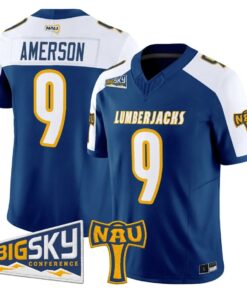 Archie Amerson Jersey #9 Northern Arizona Lumberjacks 2026 Vapor Stitched by My Store NCAA Football Jerseys