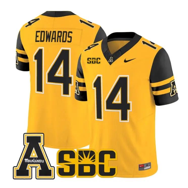 Armanti Edwards Jersey #14 App State Mountaineers 2026 All Stitched by My Store NCAA Football Jerseys