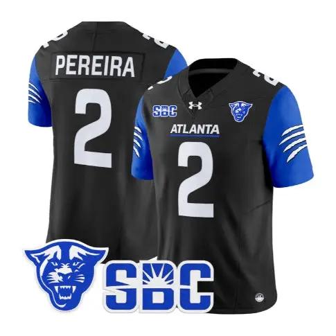 Ayden Pereira Jersey #2 Georgia State Panthers 2026 All Stitched by My Store NCAA Football Jerseys