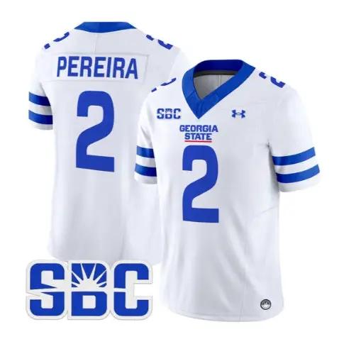Ayden Pereira Jersey #2 Georgia State Panthers 2026 All Stitched by My Store NCAA Football Jerseys