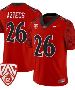 Aztecs Jersey #26 San Diego State Aztecs 2026 Vapor Stitched by My Store NCAA Football Jerseys