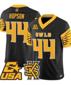 Baron Hopson Jersey #44 Kennesaw State Owls 2026 Vapor All Stitched by My Store NCAA Football Jerseys