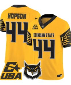 Baron Hopson Jersey #44 Kennesaw State Owls 2026 Vapor All Stitched by My Store NCAA Football Jerseys