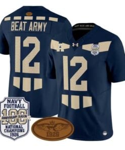 Beat Army Jersey #12 Navy Midshipmen 1926 National Championship Vapor Stitched by My Store NCAA Football Jerseys