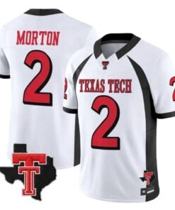 Behren Morton Jersey #2 Texas Tech Red Raiders 2026 Throwback All Stitched by My Store NCAA Football Jerseys