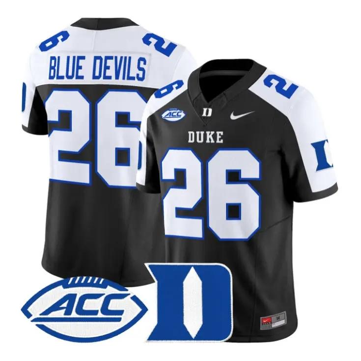 Blue Devils Jersey #26 Duke Blue Devils 2026 Vapor Limited Stitched by My Store NCAA Football Jerseys