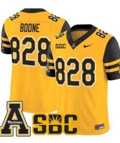 Boone Jersey #828 App State Mountaineers 2026 Limited Stitched by My Store NCAA Football Jerseys