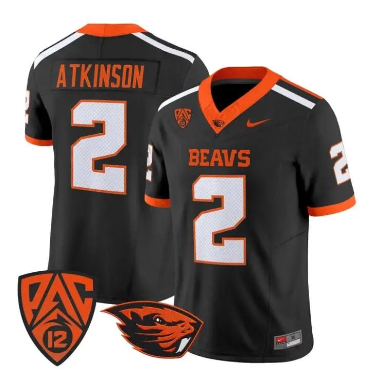 Braden Atkinson Jersey #2 Oregon State Beavers 2026 Vapor Stitched by My Store NCAA Football Jerseys