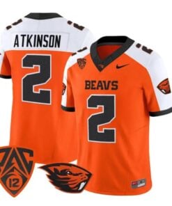 Braden Atkinson Jersey #2 Oregon State Beavers 2026 Vapor Stitched by My Store NCAA Football Jerseys
