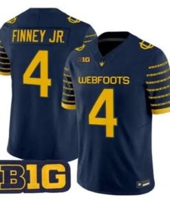 Brandon Finney Jr Jersey #4 Oregon Ducks 1916 Throwback Stitched by My Store NCAA Football Jerseys