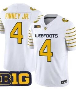 Brandon Finney Jr Jersey #4 Oregon Ducks 1916 Throwback Stitched by My Store NCAA Football Jerseys