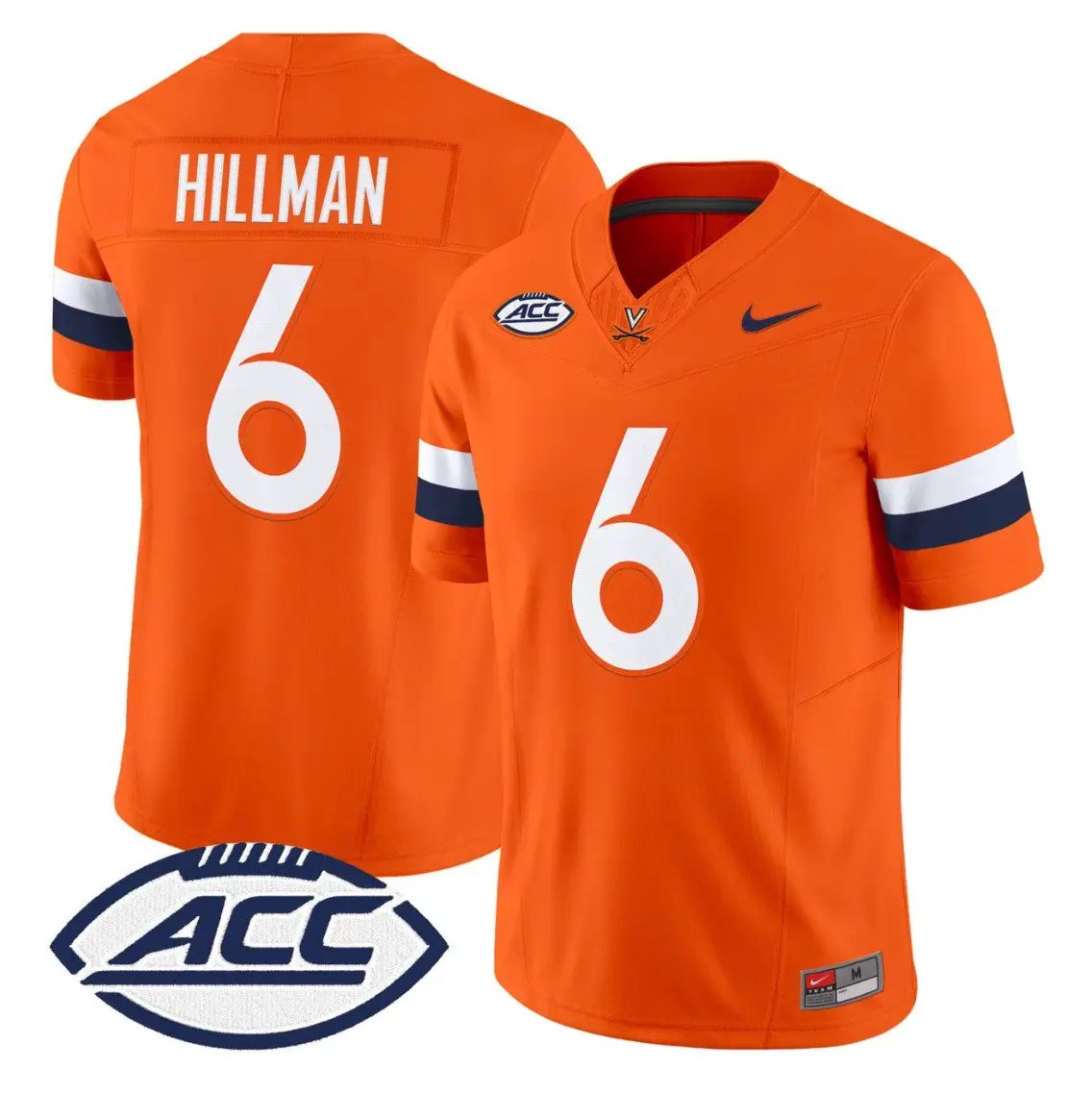 Brandyn Hillman Jersey #6 Virginia Cavaliers 2026 Vapor Limited Stitched