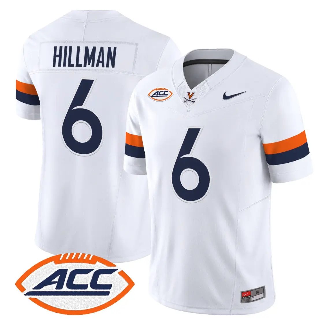 Brandyn Hillman Jersey #6 Virginia Cavaliers 2026 Vapor Limited Stitched