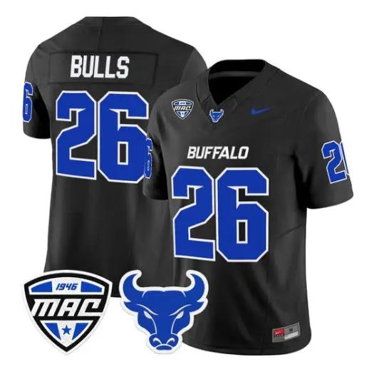 Bulls Jersey #26 Buffalo Bulls 2026 Vapor All Stitched by My Store NCAA Football Jerseys