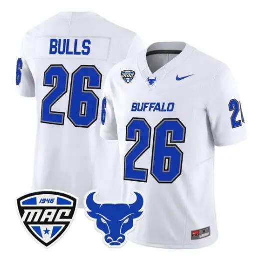 Bulls Jersey #26 Buffalo Bulls 2026 Vapor All Stitched by My Store NCAA Football Jerseys