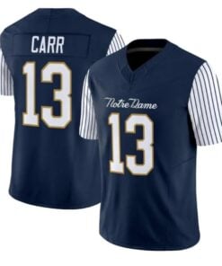 CJ Carr Jersey #13 Notre Dame Fighting Irish 2018 Shamrock Series 2026 Stitched by My Store NCAA Football Jerseys