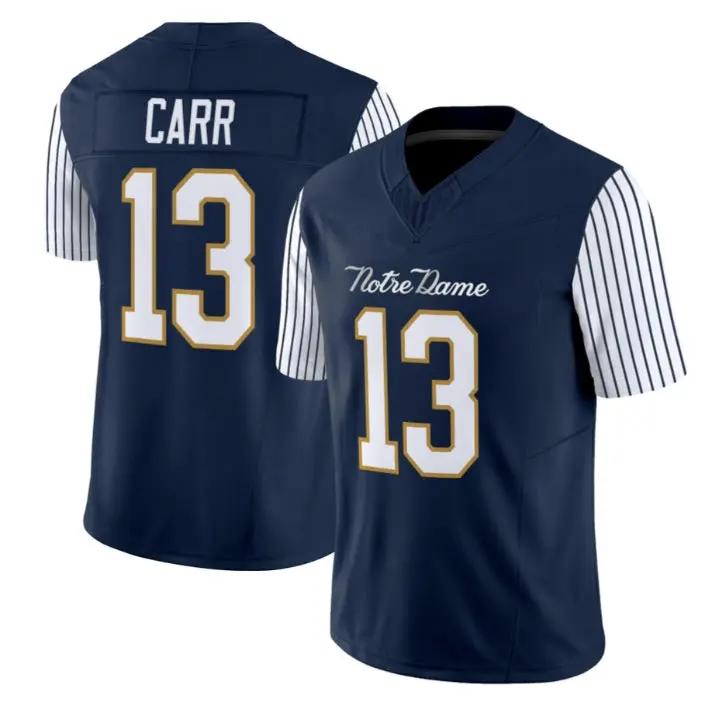 CJ Carr Jersey #13 Notre Dame Fighting Irish 2018 Shamrock Series 2026 Stitched by My Store NCAA Football Jerseys