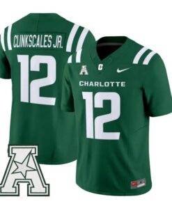 CJ Clinkscales Jr Jersey #12 Charlotte 49ers 2026 Vapor All Stitched by My Store NCAA Football Jerseys